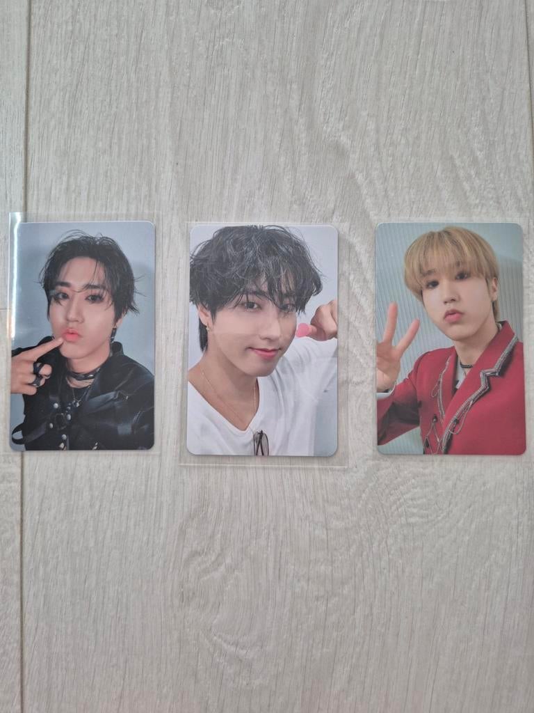 Stray kids Han Jisung photocards, Verzamelen, Muziek, Artiesten en Beroemdheden, Ophalen of Verzenden, Zo goed als nieuw, Foto of Kaart