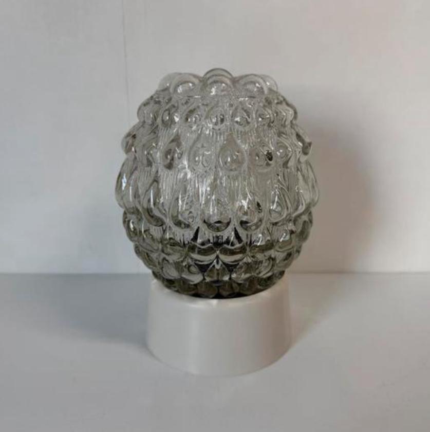 Vintage Helena Tynell helder glas plafondlamp Druppels, Ophalen of Verzenden, Zo goed als nieuw, Glas, Vintage