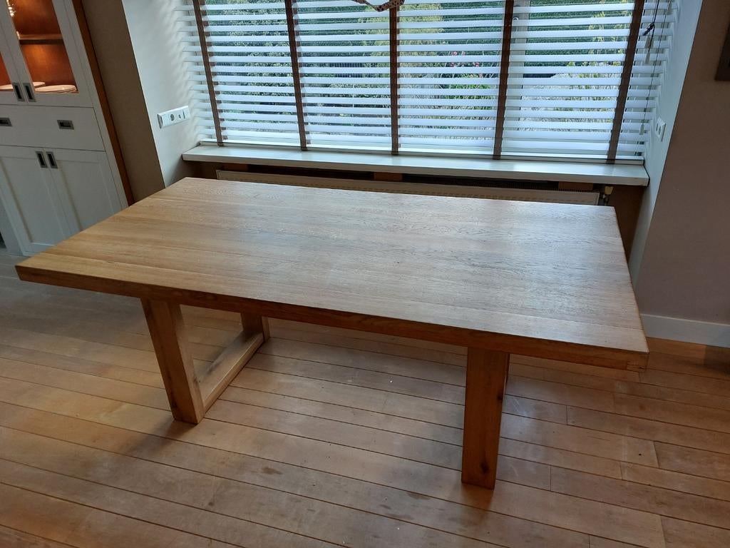 Houten eettafel 200x100x78 cm, Huis en Inrichting, Tafels | Eettafels, Gebruikt, 100 tot 150 cm, 200 cm of meer, Vijf personen of meer