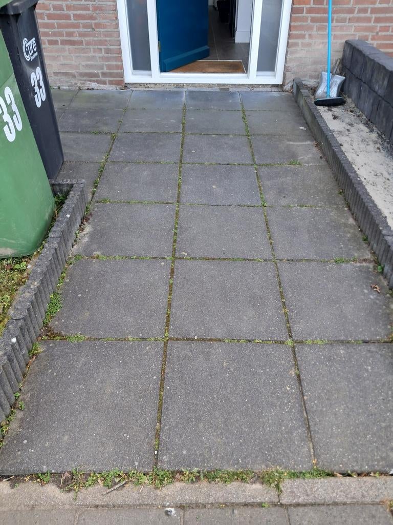 Gratis ophalen betontegels antraciet 50x50, Ophalen, Gebruikt, 5 tot 10 m², Beton