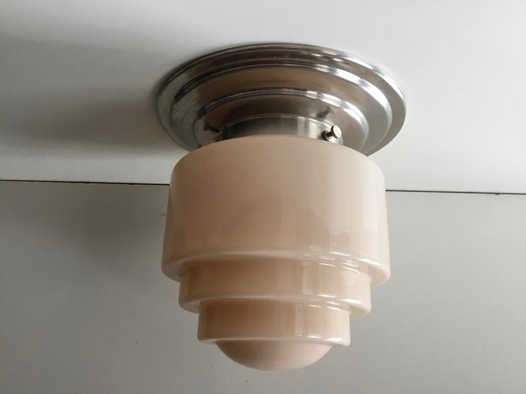 Vintage THABUR  Plafond lampje ( in Hilversum ), Antiek en Kunst, Antiek | Lampen, Ophalen of Verzenden