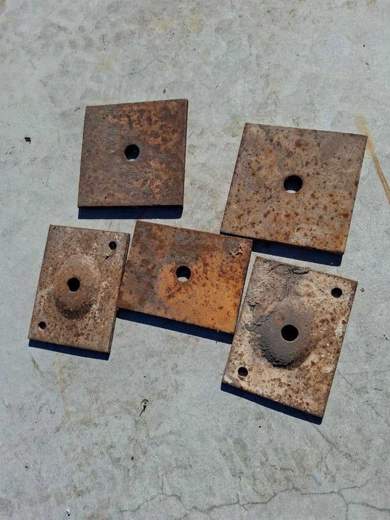 Centerpen platen voor bekisting of schoeing  ca 300 stucks, Ophalen of Verzenden, Rvs