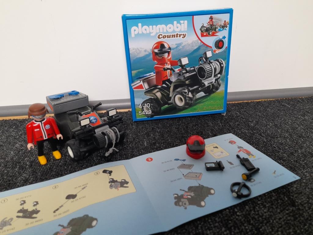 Playmobil Country 5429 Quad met camera en figuur, Ophalen of Verzenden, Zo goed als nieuw, Complete set