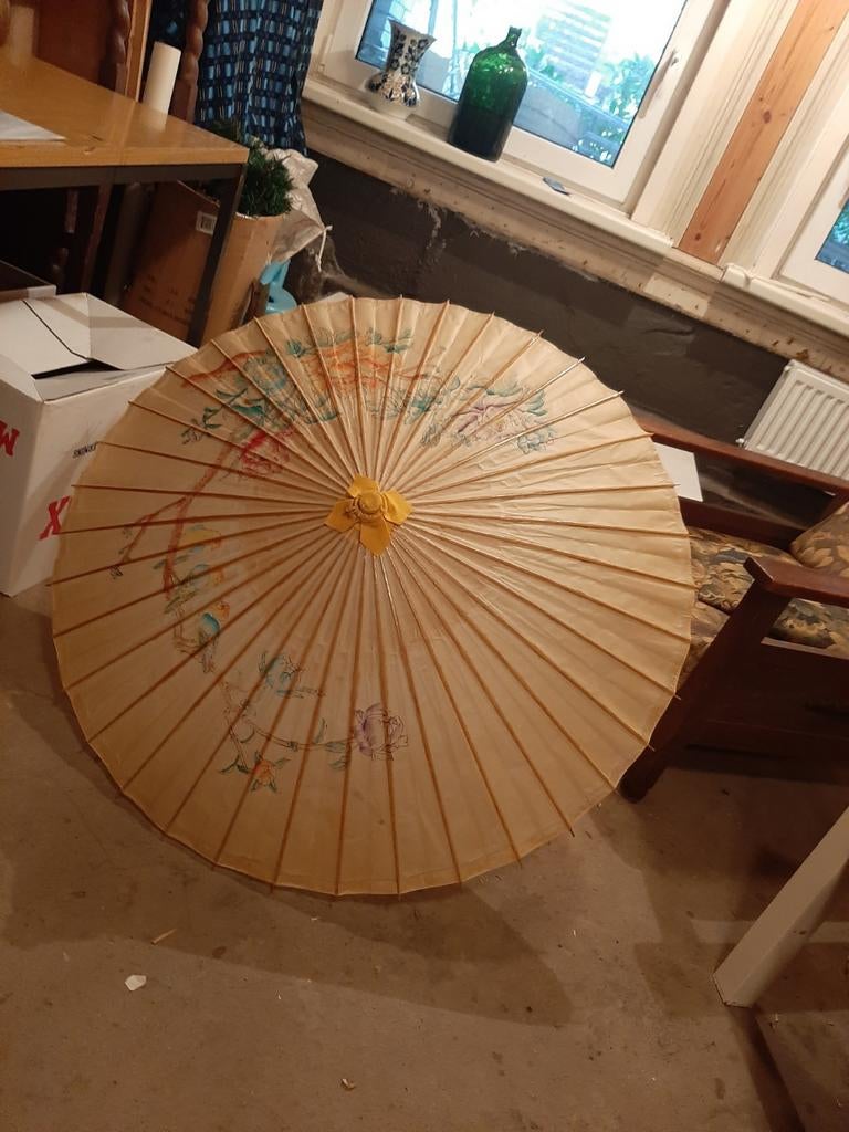 Chinese paraplu voor tegen de zon!!, Antiek en Kunst, Ophalen