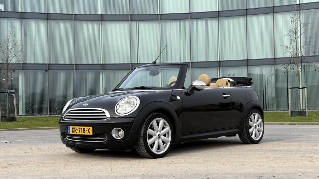 Mini Mini Cabrio 1.6 Cooper, Auto's, Mini, Gebruikt, Beige, 4 cilinders, Cabriolet