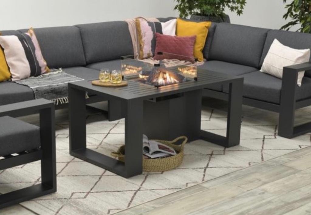Cozy Living Sfeerhaard Tafel Sines 130x70 + Gasfles, Ophalen, Zo goed als nieuw