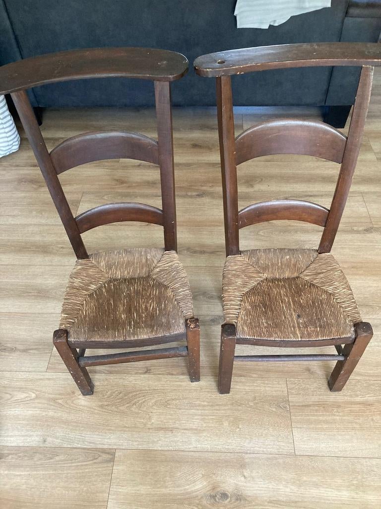 Bidstoelen/ kniestoelen, Antiek en Kunst, Antiek | Meubels | Stoelen en Banken, Ophalen