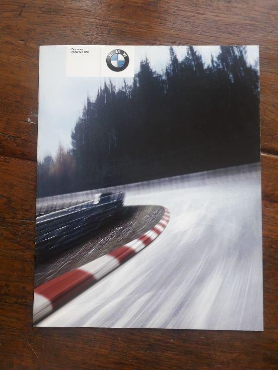 BMW M3 CSL (E46)  Duitstalige brochure 2003  als nieuw, Ophalen of Verzenden, Zo goed als nieuw, Overige merken