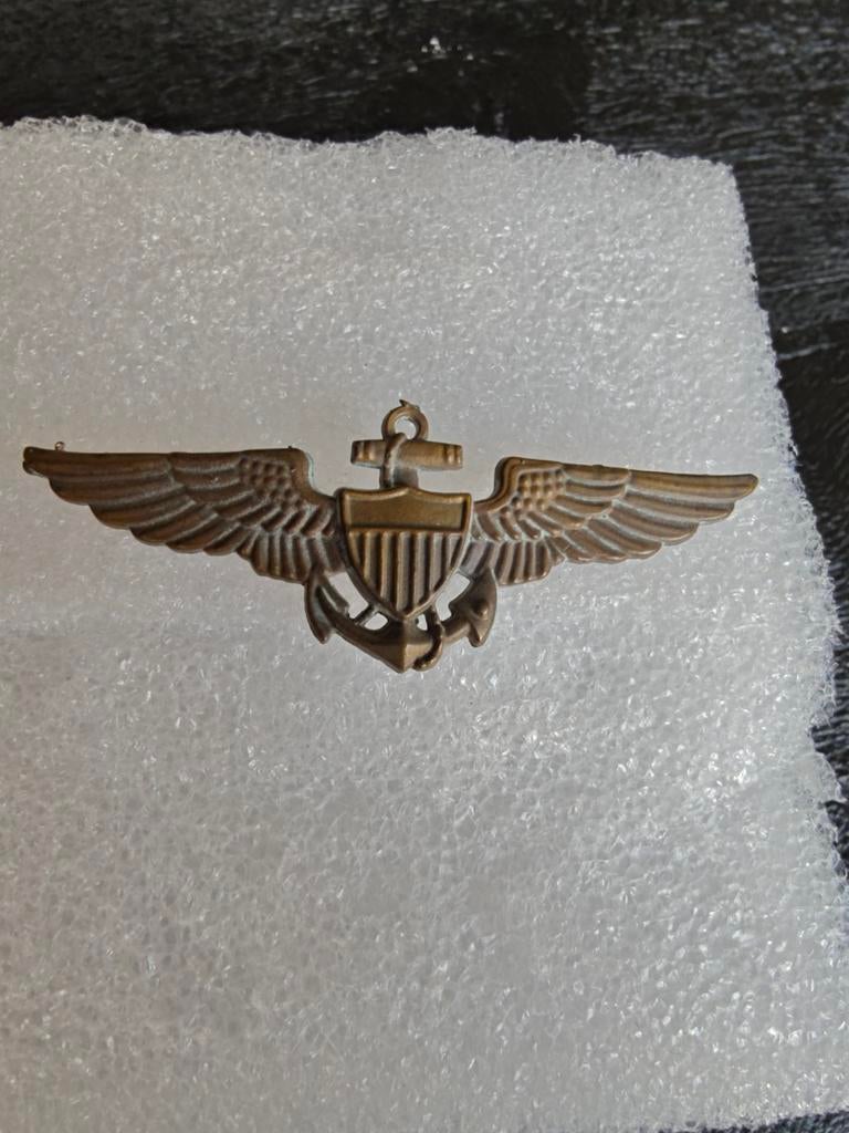US NAVY USN AVIATOR PILOT WING .. Vietnam oorlog periode, Ophalen of Verzenden, Marine, Amerika, Embleem of Badge
