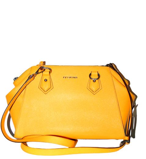 Nieuwe leren Cromia tas, schoudertas, damestas, geel, Verzenden, Nieuw, Geel, Schoudertasje