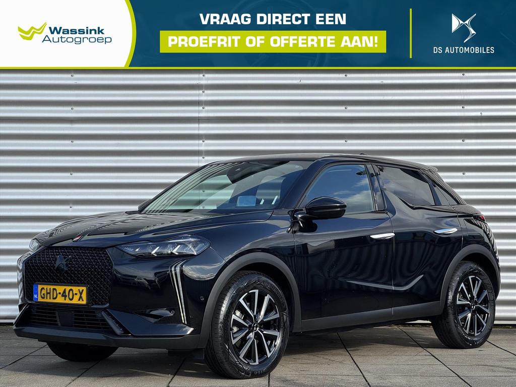 DS DS 3 1.2 Hybrid 136pk Automaat Performance Line Navigatie, Auto's, Automaat, 136 pk, Gebruikt, Parkeersensor