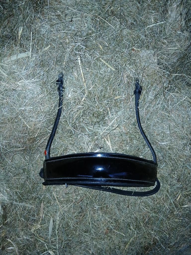 Neusriem zwart lak paard, Dieren en Toebehoren, Ophalen of Verzenden, Zo goed als nieuw, Dressuur