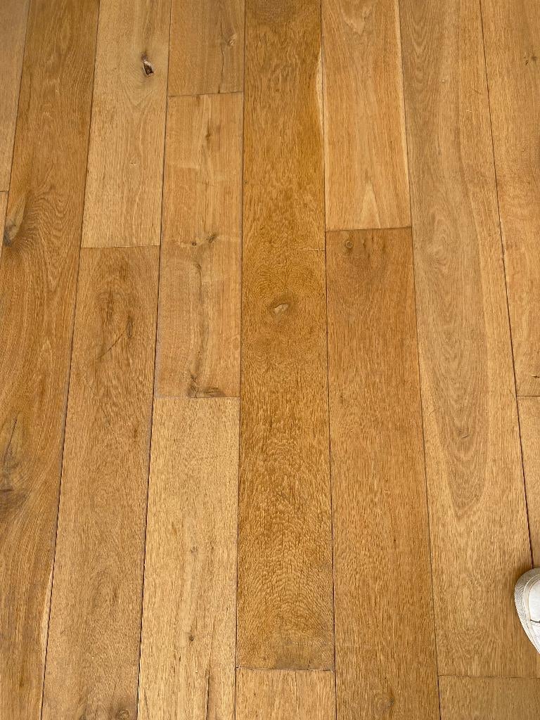 Echte houten vloer ~ 65 m2, Doe-het-zelf en Verbouw, Gebruikt, 50 tot 150 cm, 10 m² of meer, 10 tot 30 cm