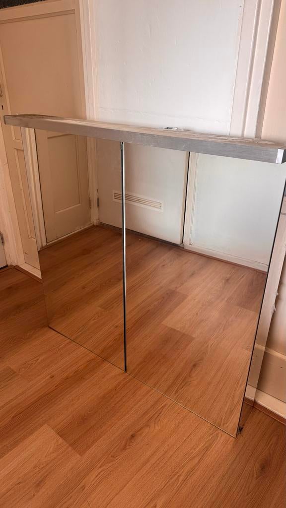 Prachtige grote spiegelkast met plankjes, Huis en Inrichting, Ophalen, Gebruikt