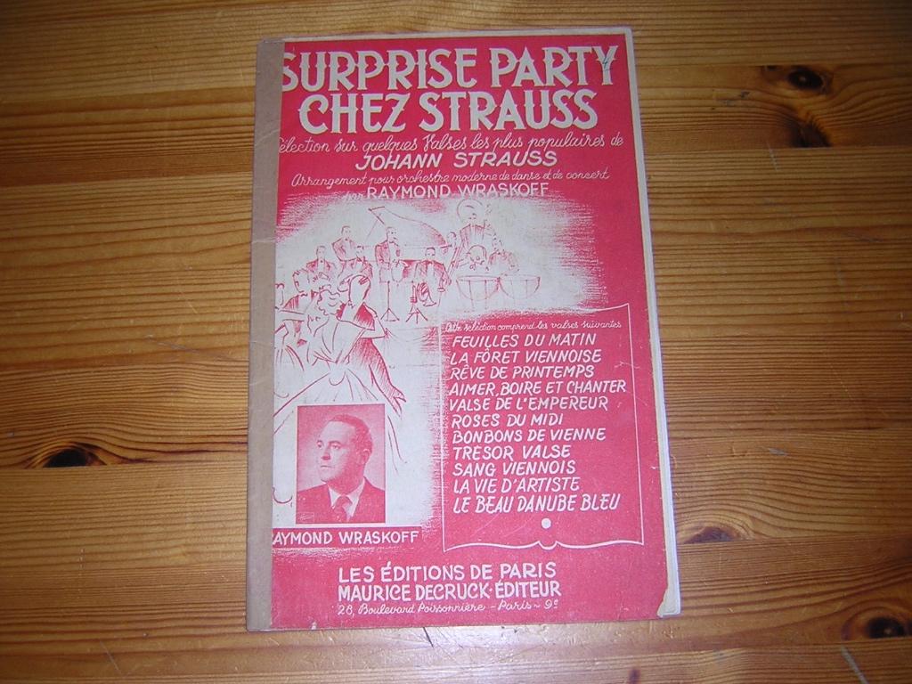 Surprise party chez strauss - arr raymond wraskoff, Muziek en Instrumenten, Bladmuziek, Gebruikt, Accordeon, Ophalen of Verzenden