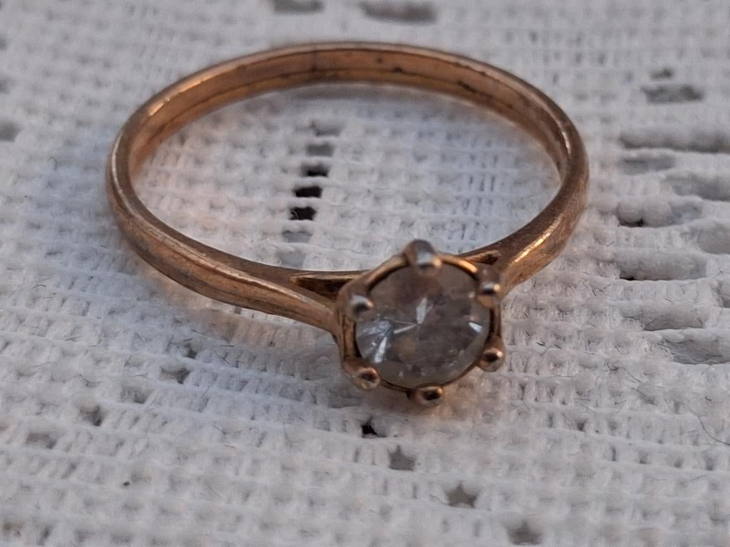Oude ring, Verzenden, Overige materialen, Ring, Met edelsteen