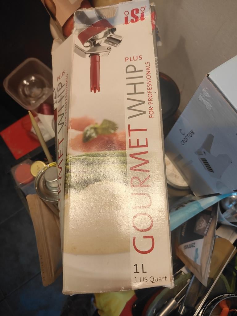 iSi Gourmet Whip Plus slagroomkidde 1L, Ophalen of Verzenden