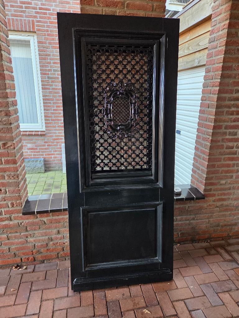 WK1114 Klassieke hardhouten voordeur - In Nieuwstaat, Doe-het-zelf en Verbouw, Deuren en Horren, Ophalen, 80 tot 100 cm, Nieuw