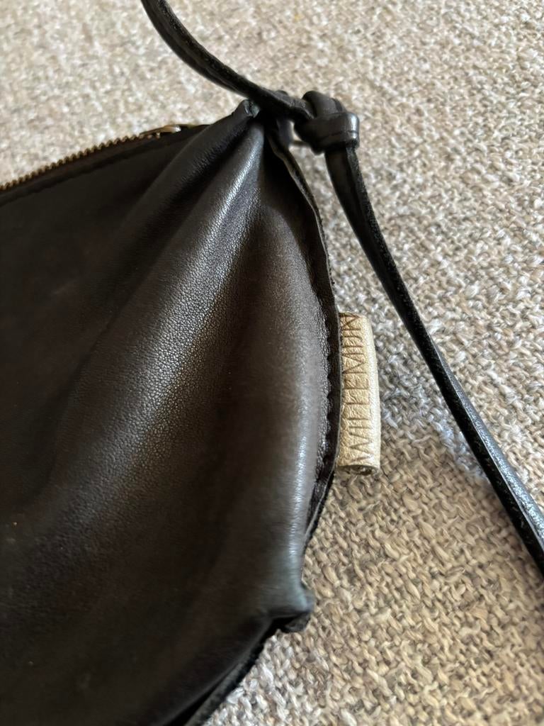 Willemijn van dijk tas leer, Ophalen of Verzenden, Zo goed als nieuw, Zwart