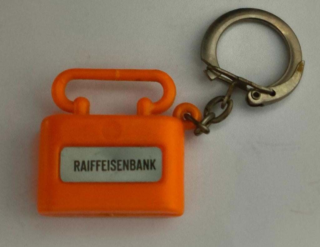 "Raiffensenbank" sleutelhanger, Verzamelen, Sleutelhangers, Ophalen of Verzenden, Zo goed als nieuw, Merk