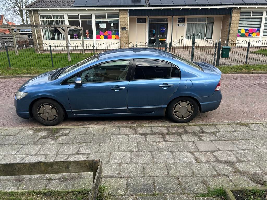 Honda Civic 1.3 Vtec Hybrid 4DR C-tr. 2008 Blauw, Blauw, Origineel Nederlands, 22 km/l, Sedan