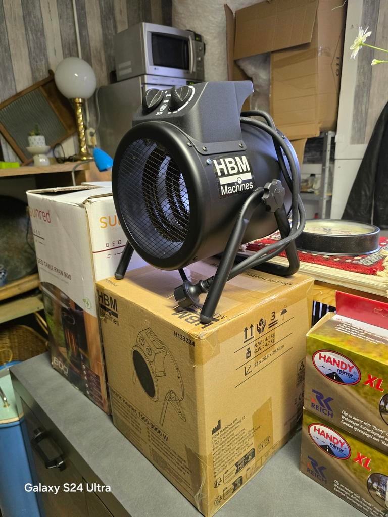 Straalkacheltje met ventilator ( Nieuwe in doos ), Ophalen