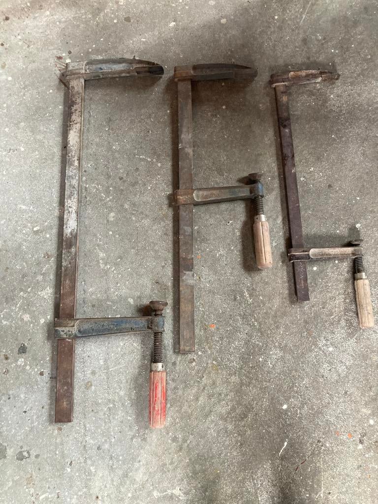 Lijmtangen 3 maten, Ophalen, Gebruikt