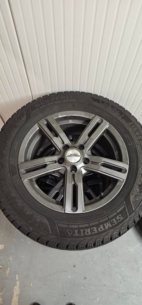 Semperit Van-Grip 3 winterbanden op lichtmetalen velgen, Ophalen, 16 inch, Banden en Velgen, Winterbanden