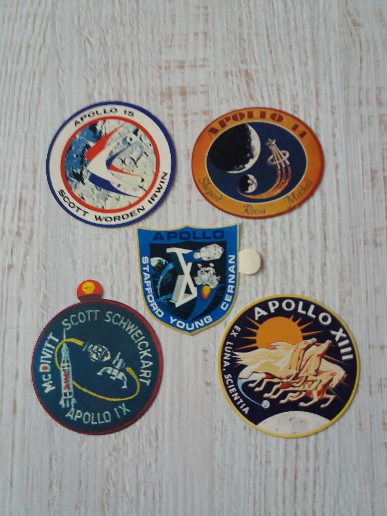 5 stickers APOLLO'S uitgegeven door shell, Verzamelen, Ophalen of Verzenden, Zo goed als nieuw, Overige typen