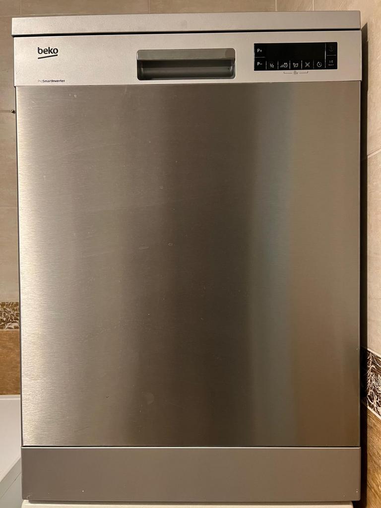 Beko ProSmartInverter Vaatwasser – RVS – Nette staat, Ophalen, Energieklasse A of zuiniger, Zo goed als nieuw, Vrijstaand