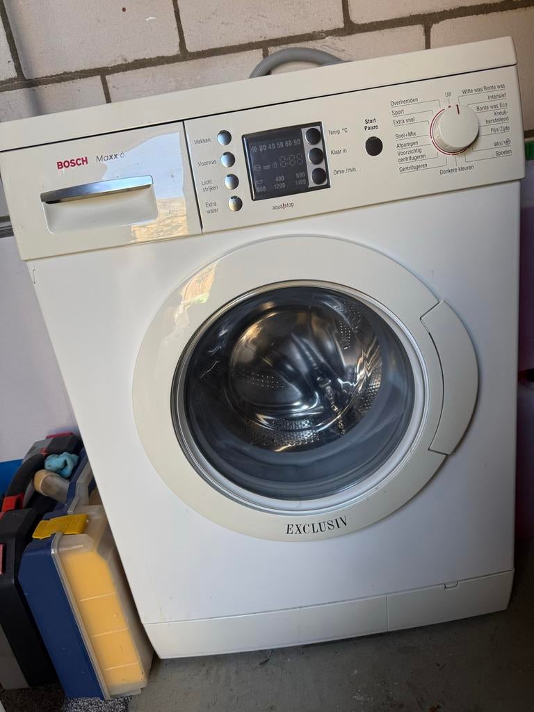Bosch Maxx 6 Wasmachine 6 kg - Betrouwbaar en Efficiënt, Gebruikt, Ophalen of Verzenden, Voorlader, Kort programma