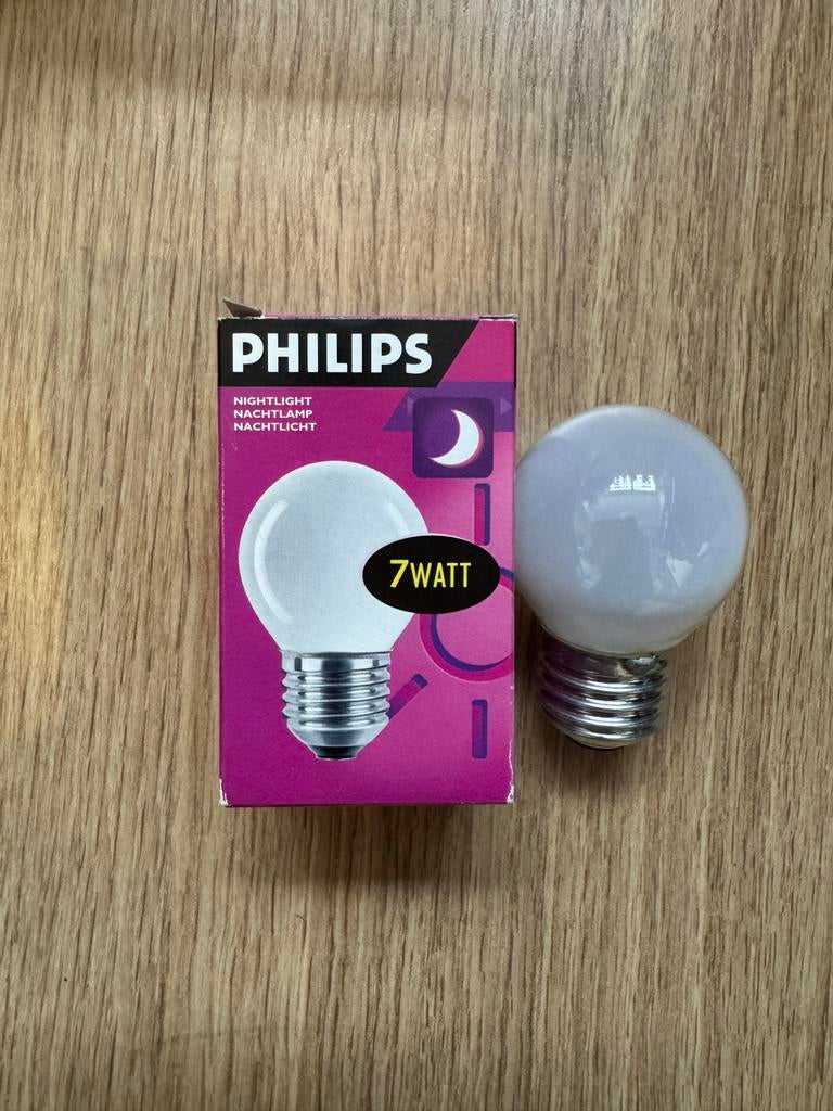 14x Nieuwe Philips Nightlight lampen 7W E27, Minder dan 30 watt, Gloeilamp, Nieuw, E27 (groot)