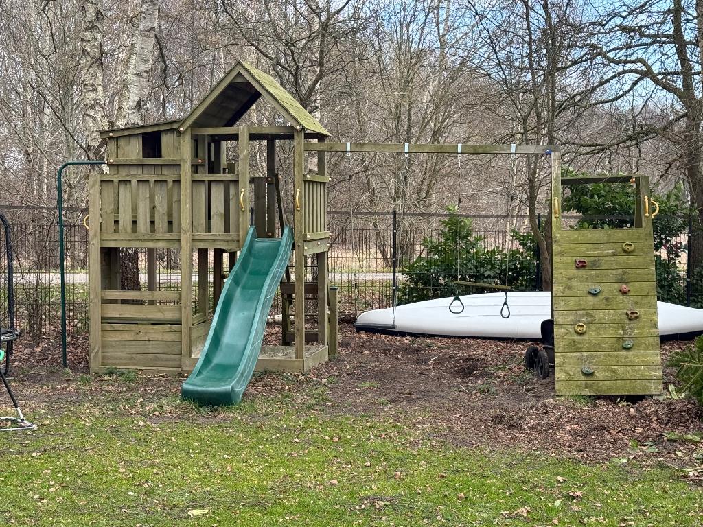 Speelhuis met glijbaan, Ophalen, Gebruikt, Hout
