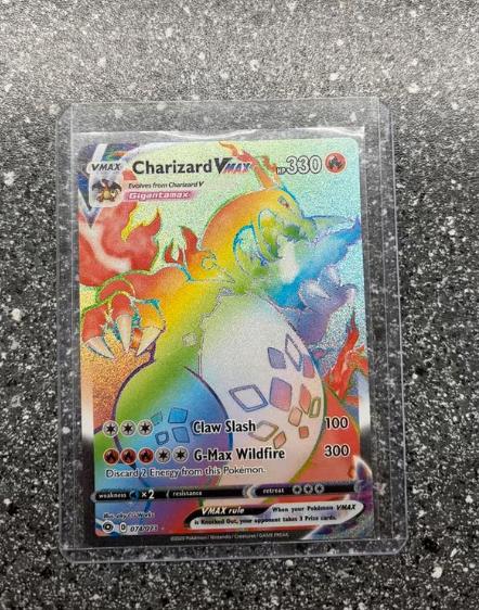 Pokémon Charizard VMAX Rainbow #074, Ophalen of Verzenden, Nieuw, Losse kaart, Foil
