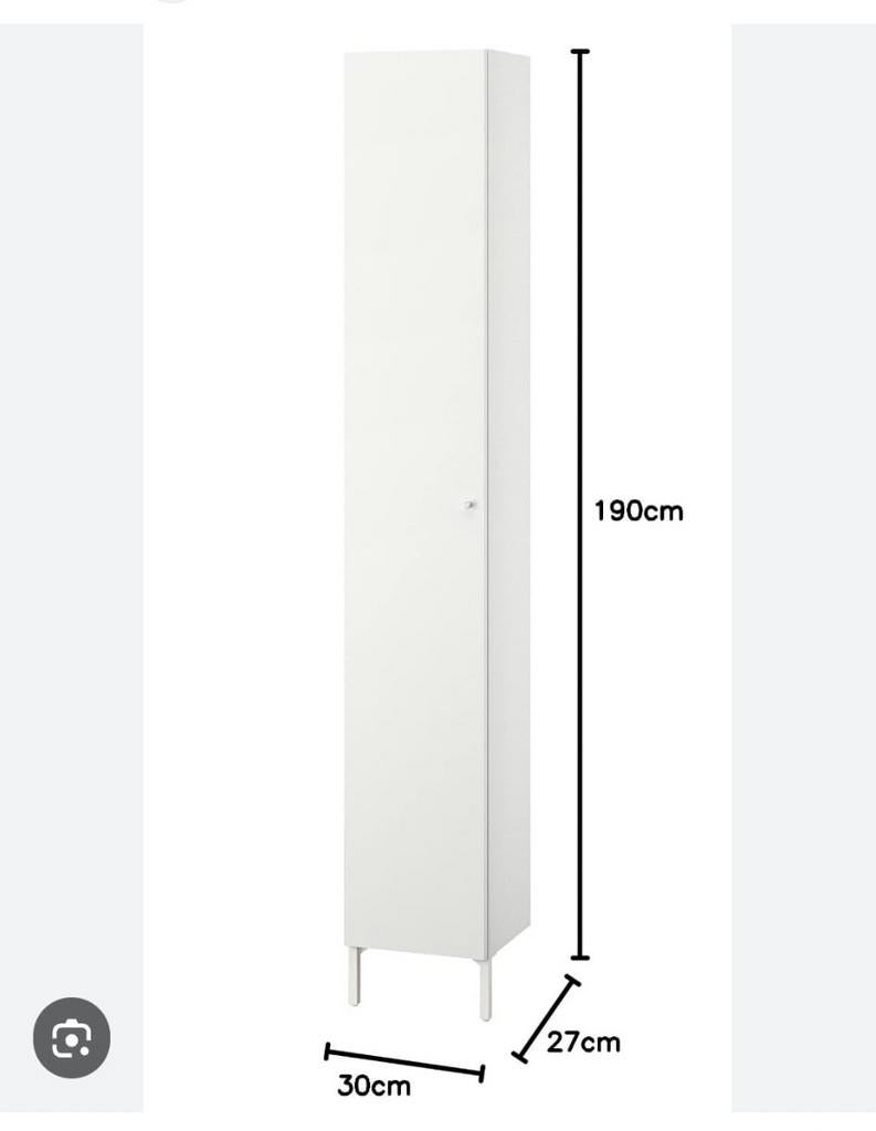 IKEA badkamer hoge kast in goede staat, (Half)hoge kast, Minder dan 50 cm, Ophalen of Verzenden, Zo goed als nieuw