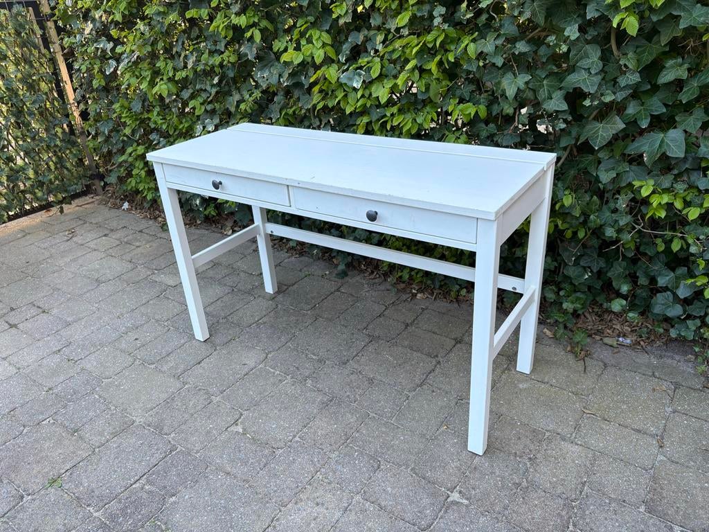 IKEA Hemnes Bureau, Huis en Inrichting, Bureaus, Ophalen, Gebruikt, IKEA, Wit