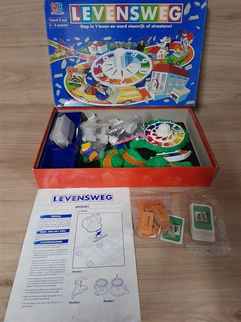 levensweg mb spellen blauwe doos [s1176], Verzenden, Zo goed als nieuw