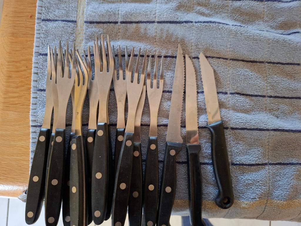steakbestek, vorken en messen, Ophalen of Verzenden, Overige materialen