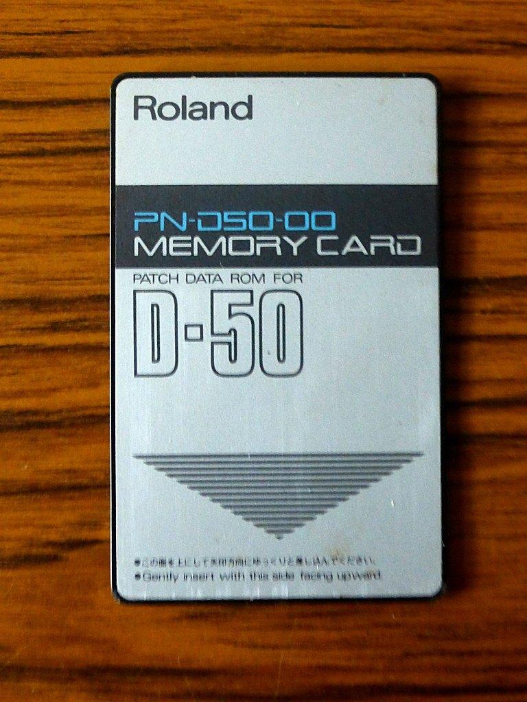Roland PN-D50-00 memory card voor de Roland D-50 synthesizer, Ophalen of Verzenden, Zo goed als nieuw, Keyboard of Synthesizer
