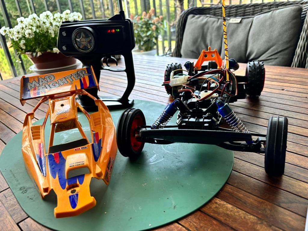 Tamiya Mad Fighter origineel, Elektro, Gebruikt, Auto offroad, Ophalen of Verzenden