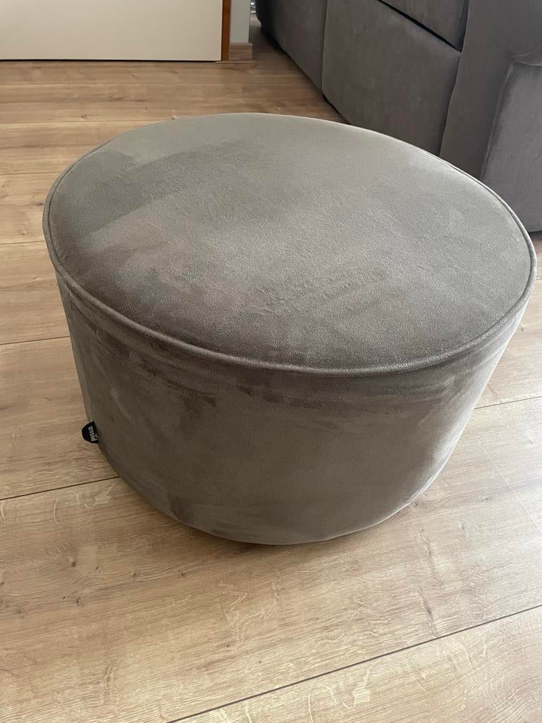 Woood Sara poef - donker groen, Ophalen, Gebruikt, Rond, Minder dan 50 cm