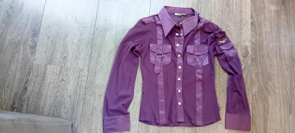 Blouse, L, Kleding | Dames, Ophalen of Verzenden, Zo goed als nieuw, Maat 42/44 (L), Paars
