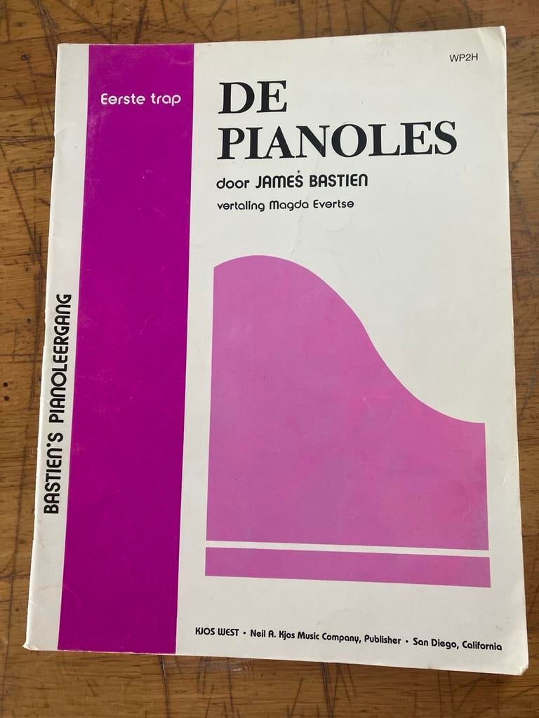 De Pianoles - Eerste trap door James Bastien, Gebruikt, Overige genres, Les of Cursus, Ophalen of Verzenden