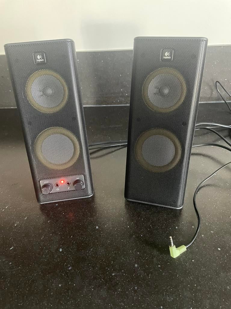 Logitech X140 PC speakers, Computers en Software, Pc speakers, Ophalen of Verzenden, Gebruikt