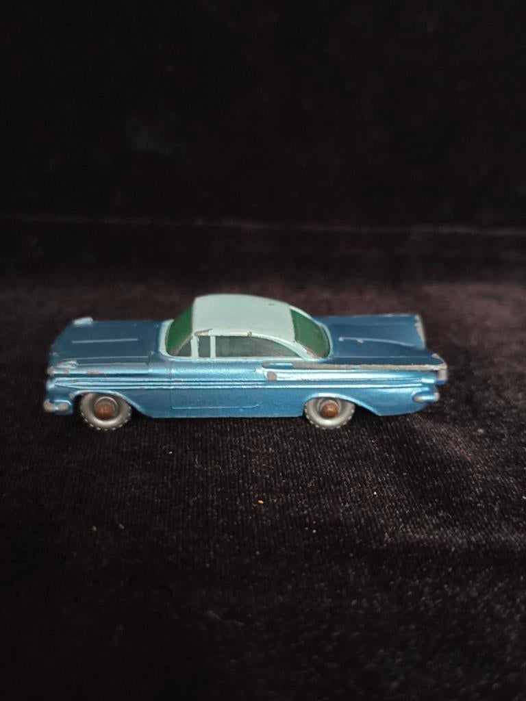 Lesney Matchbox nr 57b, Chevrolet Impala, grey metal wheels, Ophalen of Verzenden, Gebruikt, Auto