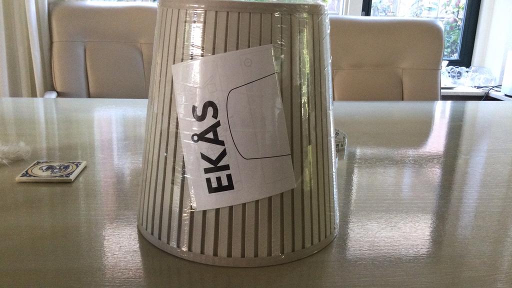 Ekas lampenkap plissé nieuw, Ophalen of Verzenden, Nieuw, Beige, Rond