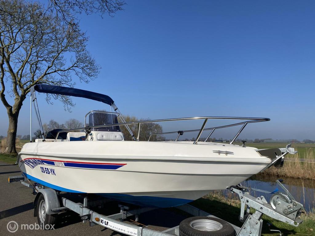 Aquamar Samoa 19FT /580x225/ 90 pk Motor /Ruime console boot, Gebruikt, Benzine, 3 tot 6 meter