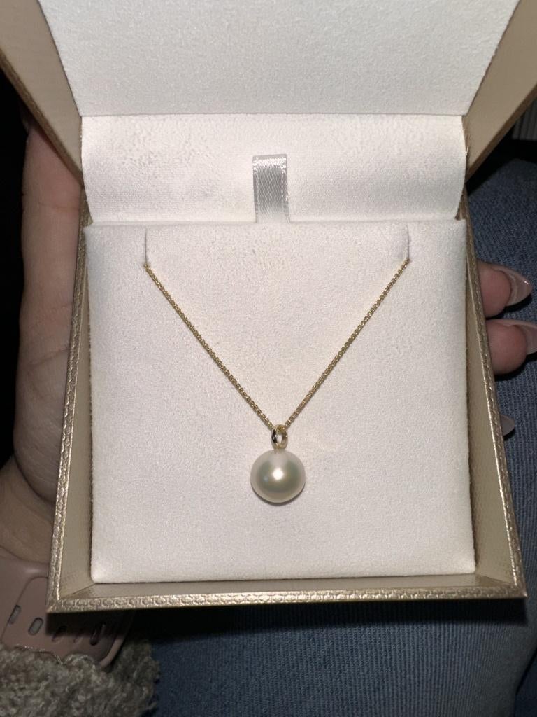 Edison Zoetwaterparel Hanger – 14K Goud – Grote Parel 11mm, Ophalen of Verzenden, Nieuw, Goud, Goud