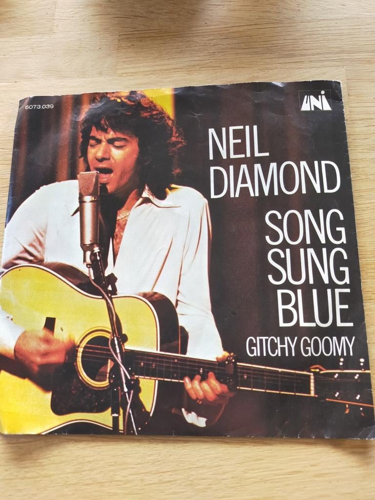 Neil Diamond , song sung blue, Cd's en Dvd's, Vinyl Singles, Ophalen of Verzenden, Zo goed als nieuw, Pop