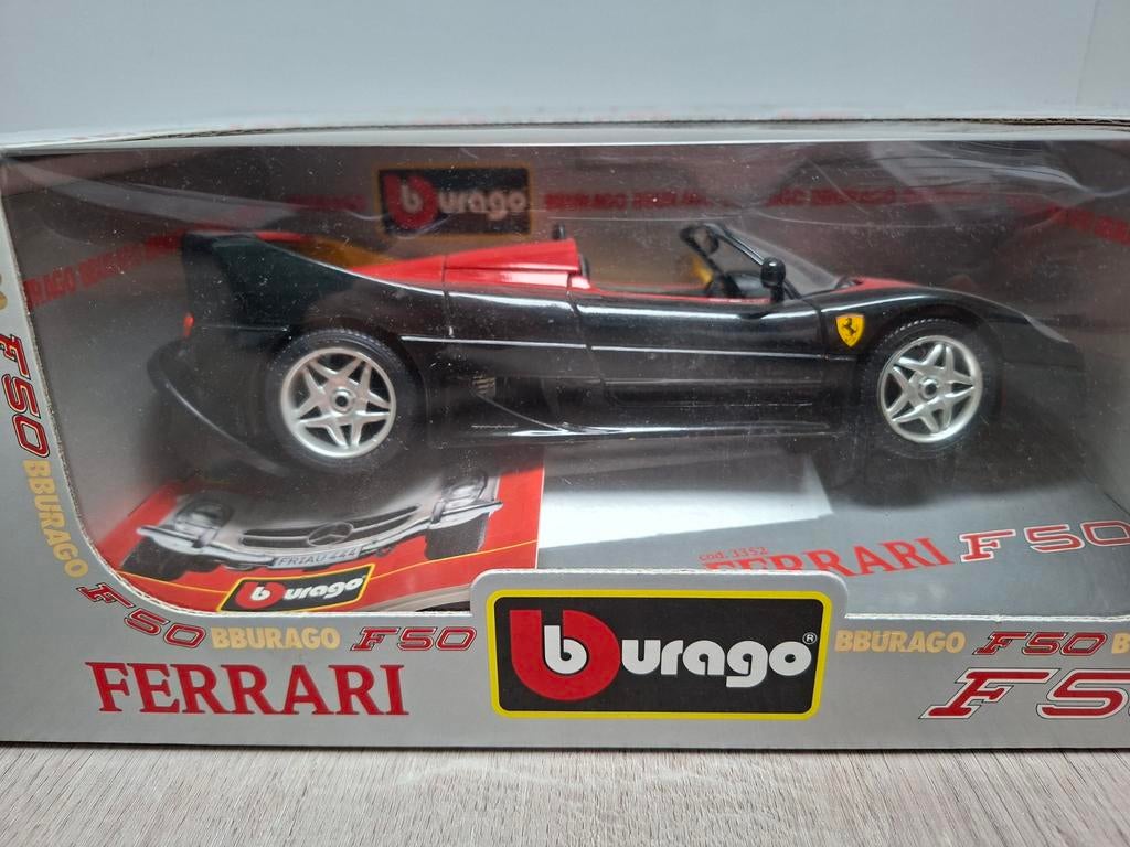 Bburago Ferrari F50 in originele verpakking, Hobby en Vrije tijd, Modelauto's | 1:18, Ophalen